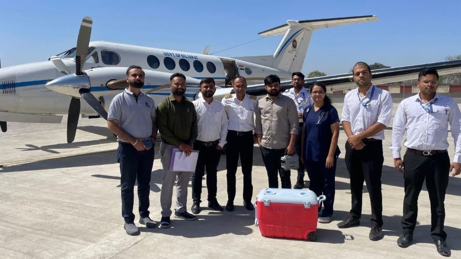 गुजरात सरकार महज ₹65 हजार में उपलब्ध करा रही एयर एम्बुलेंस, मरीजों के लिए बनी ‘देवदूत’