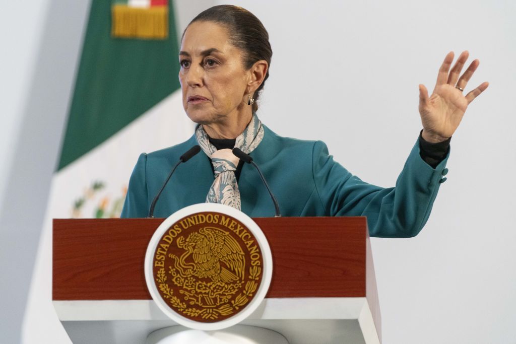 President Claudia Sheinbaum Holds First Press Briefing Following US Elections