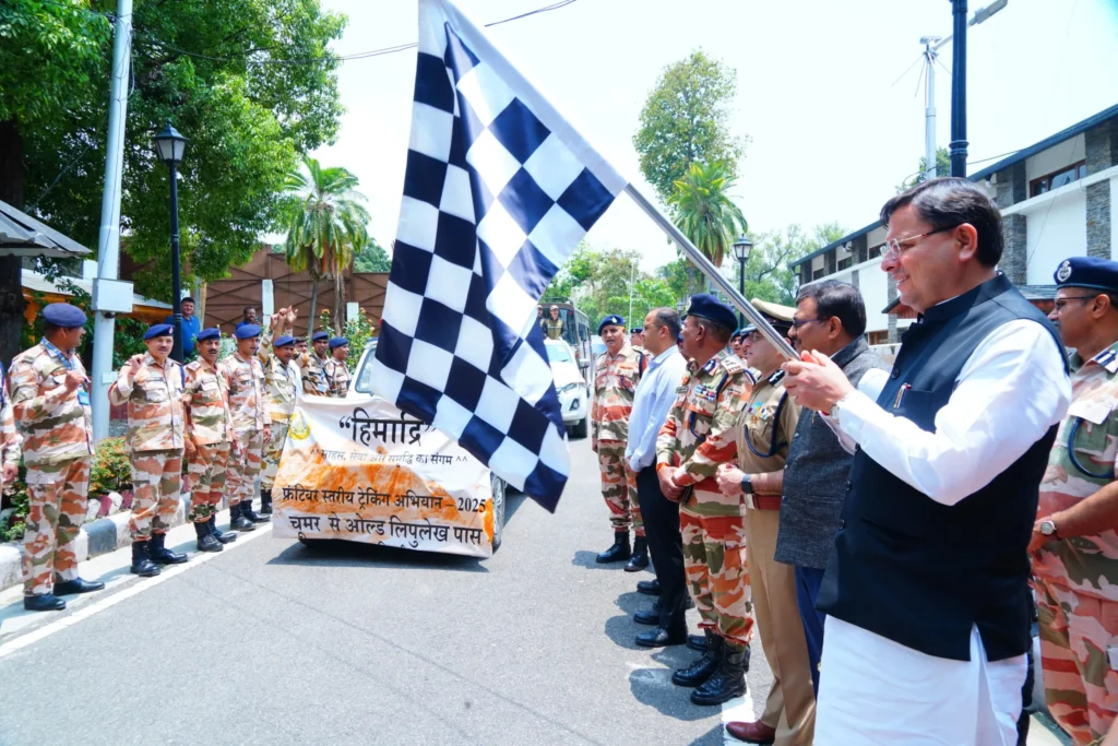 pushkar-dhami-itbp-himadri-trekking-flag-off-2025-scaled