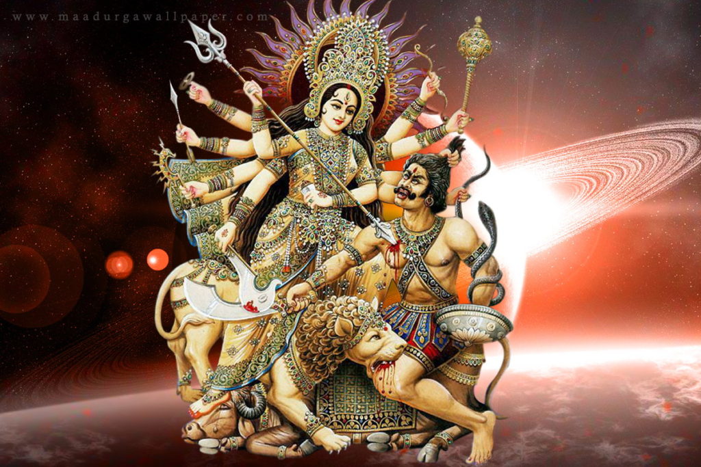 Durga-Maa-killing-asur