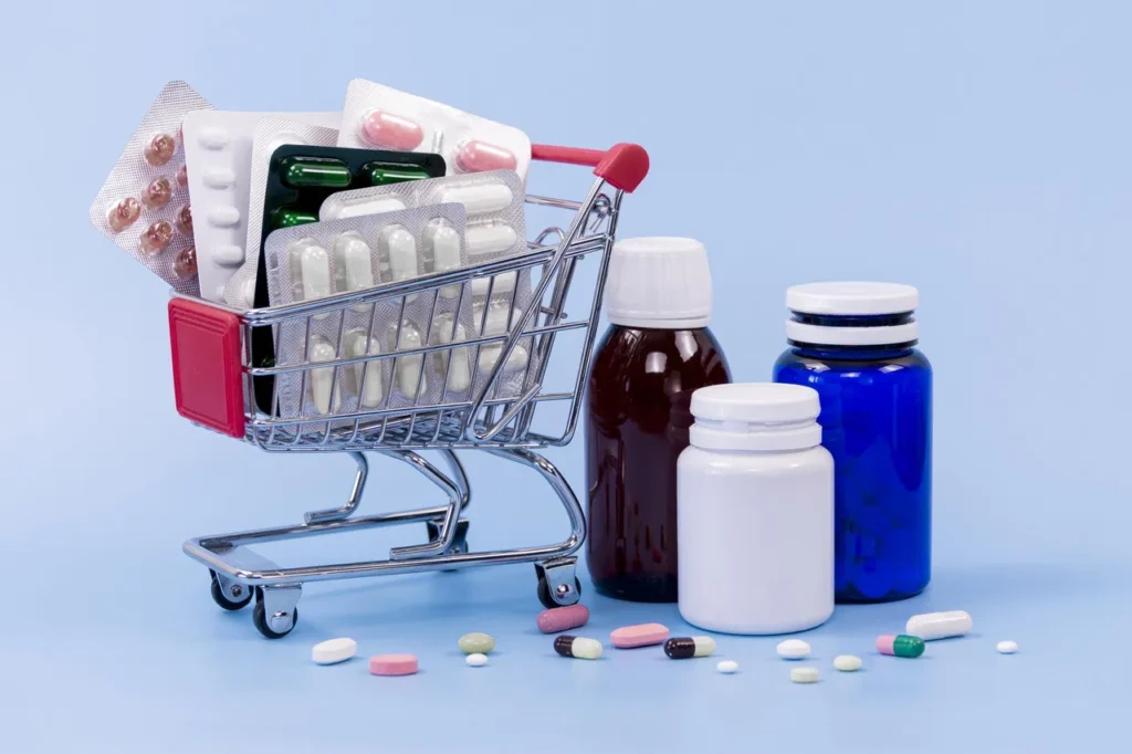 high-angle-pill-foils-plastic-containers
