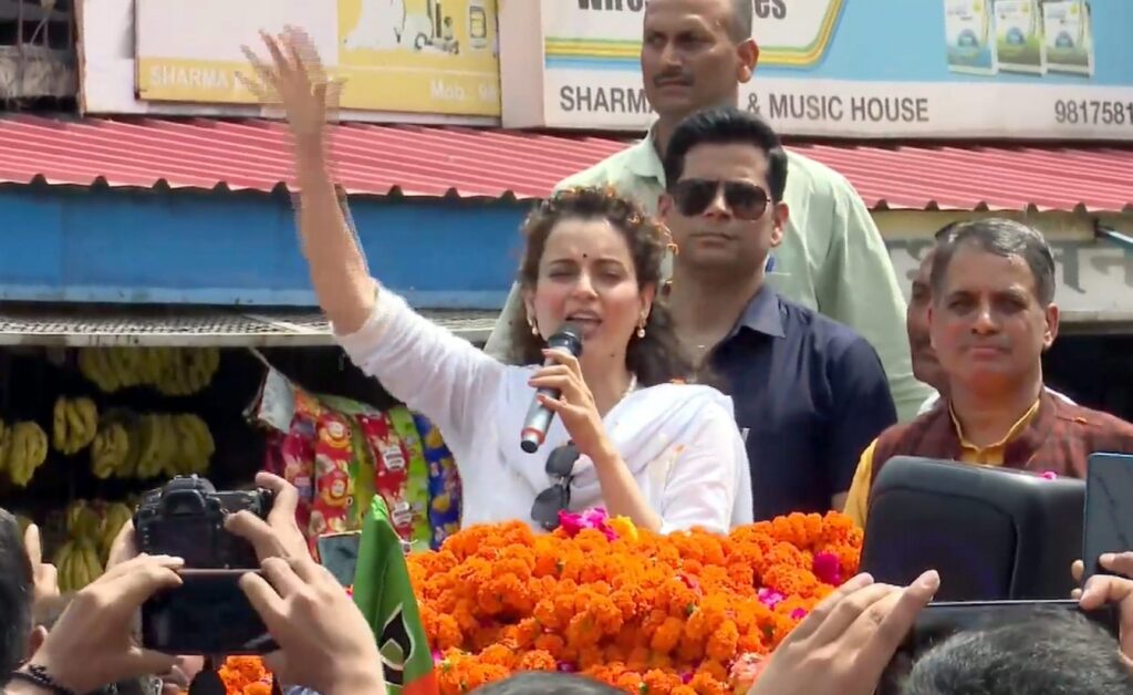 Kangana Ranaut campaigns